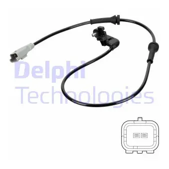 Capteur, vitesse de roue DELPHI SS20763