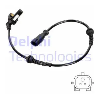 Capteur, vitesse de roue DELPHI SS20765