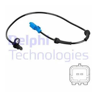 Capteur, vitesse de roue DELPHI SS20769