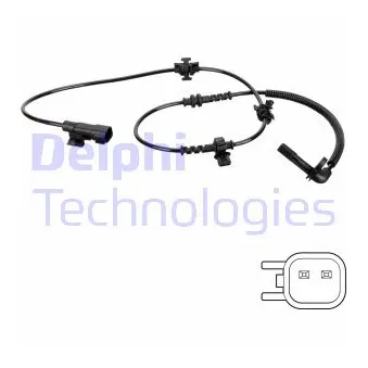 Capteur, vitesse de roue DELPHI SS20773