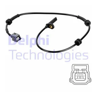 Capteur, vitesse de roue DELPHI