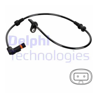 Capteur, vitesse de roue DELPHI