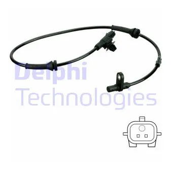 Capteur, vitesse de roue DELPHI