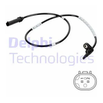 Capteur, vitesse de roue DELPHI SS20784