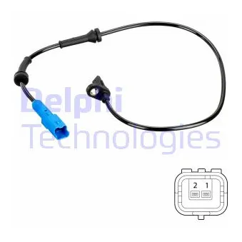 Capteur, vitesse de roue DELPHI SS20787