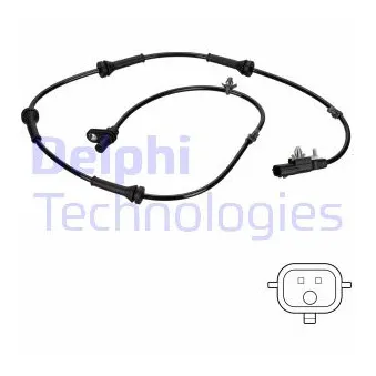 Capteur, vitesse de roue DELPHI