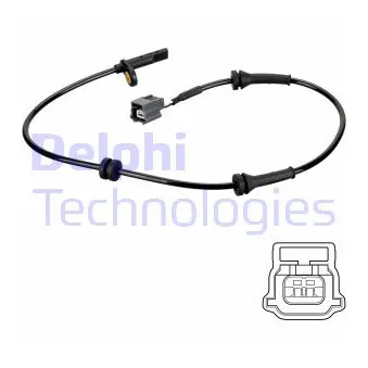 Capteur, vitesse de roue DELPHI SS20796