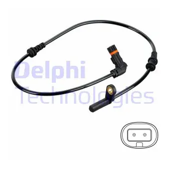 Capteur, vitesse de roue DELPHI SS20797
