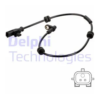 Capteur, vitesse de roue DELPHI
