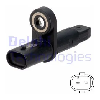 Capteur, vitesse de roue DELPHI SS20801