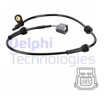 Capteur, vitesse de roue DELPHI SS20802