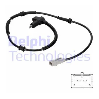 Capteur, vitesse de roue DELPHI SS20811