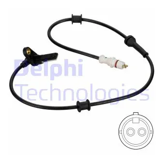 Capteur, vitesse de roue DELPHI SS20814