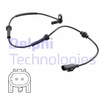 Capteur, vitesse de roue DELPHI SS20815