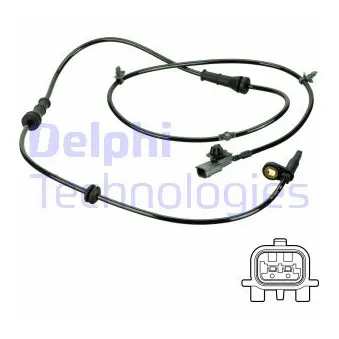 Capteur, vitesse de roue DELPHI SS20822
