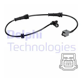 Capteur, vitesse de roue DELPHI