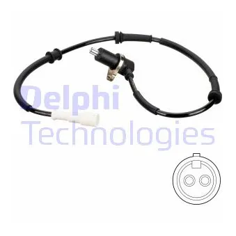 Capteur, vitesse de roue DELPHI SS20826
