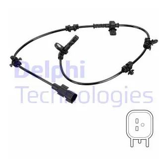 Capteur, vitesse de roue DELPHI SS20837