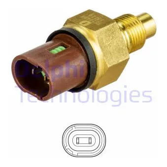 Sonde de température, liquide de refroidissement DELPHI TS10484