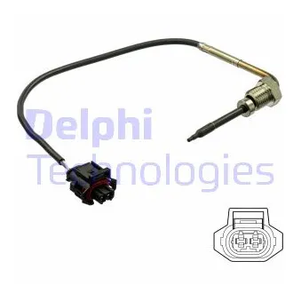 Capteur, température des gaz DELPHI