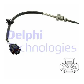 Capteur, température des gaz DELPHI