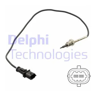 Capteur, température des gaz DELPHI