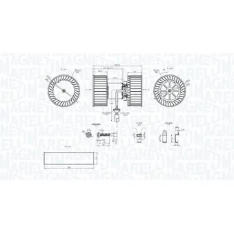 Pulseur d'air habitacle MAGNETI MARELLI 069412208010