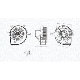 Pulseur d'air habitacle MAGNETI MARELLI 069412211010