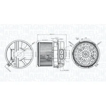 Pulseur d'air habitacle MAGNETI MARELLI
