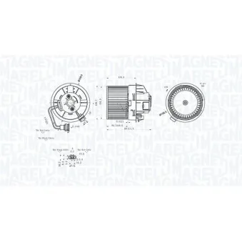 Pulseur d'air habitacle MAGNETI MARELLI 069412298010
