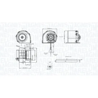 Pulseur d'air habitacle MAGNETI MARELLI 069412325010