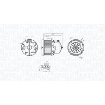 Pulseur d'air habitacle MAGNETI MARELLI