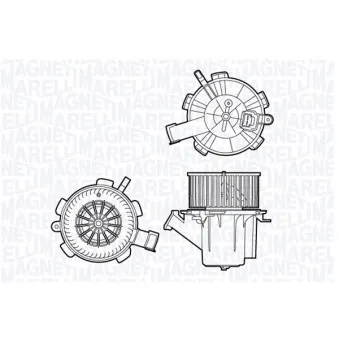 Pulseur d'air habitacle MAGNETI MARELLI 069412706010