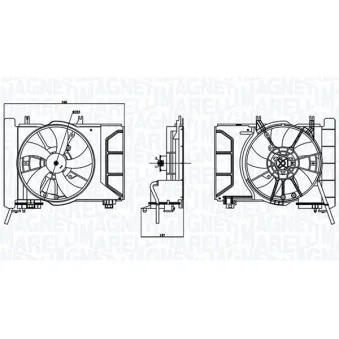 Ventilateur, refroidissement du moteur MAGNETI MARELLI 069422769010