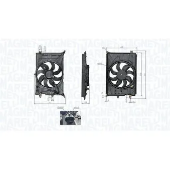 Ventilateur, refroidissement du moteur MAGNETI MARELLI