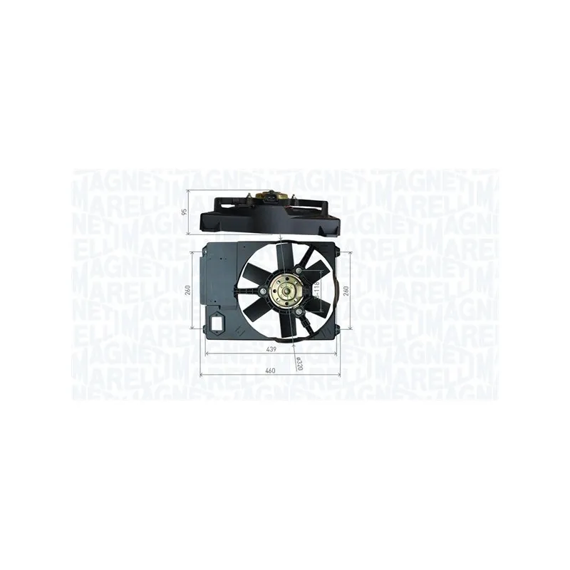 Ventilateur, refroidissement du moteur MAGNETI MARELLI 069422800010