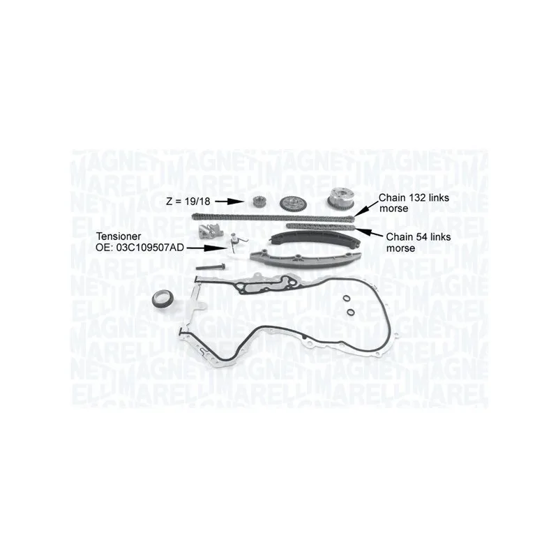 Kit de distribution par chaîne MAGNETI MARELLI 341500001220