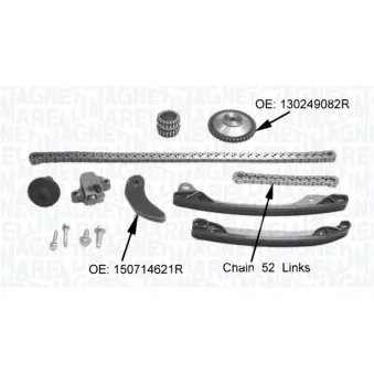 Kit de distribution par chaîne MAGNETI MARELLI 341500001360