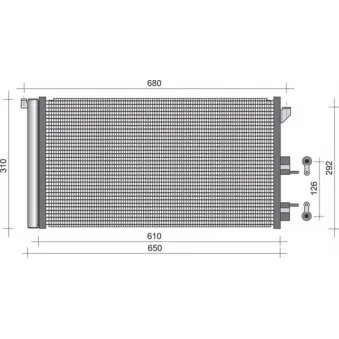 Condenseur, climatisation MAGNETI MARELLI