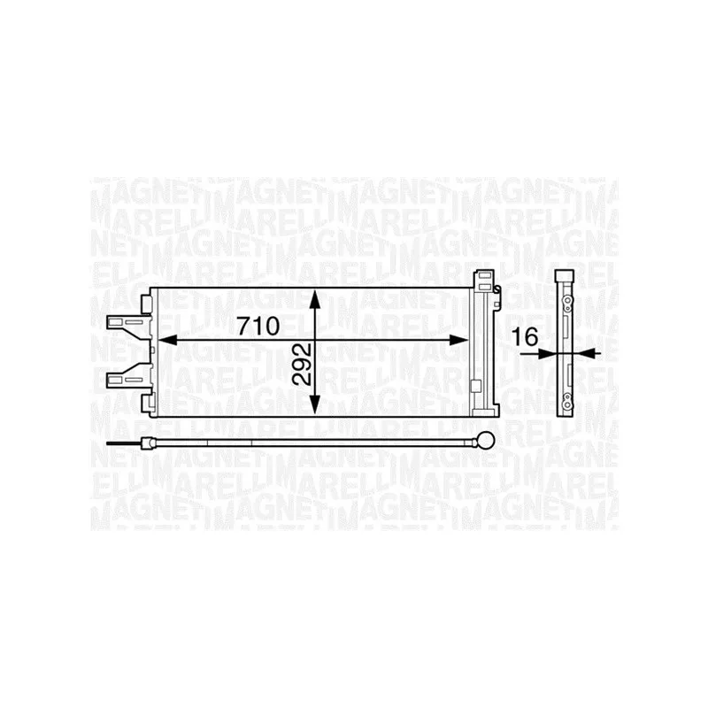 Condenseur, climatisation MAGNETI MARELLI 350203623000
