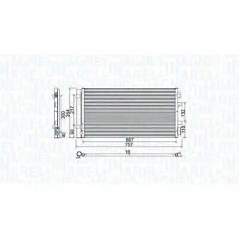 Condenseur, climatisation MAGNETI MARELLI