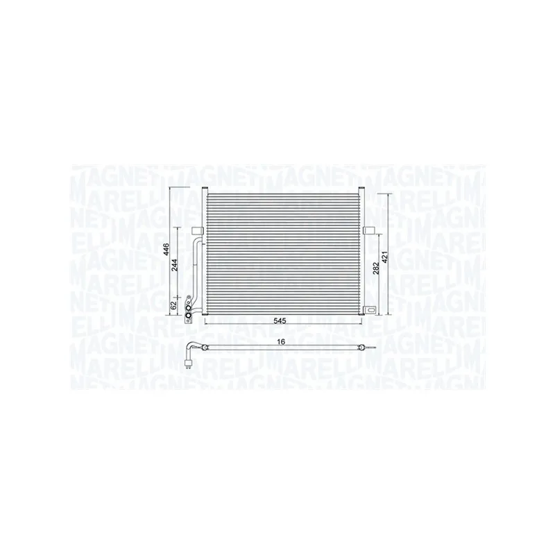 Condenseur, climatisation MAGNETI MARELLI 350203776000
