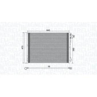 Condenseur, climatisation MAGNETI MARELLI