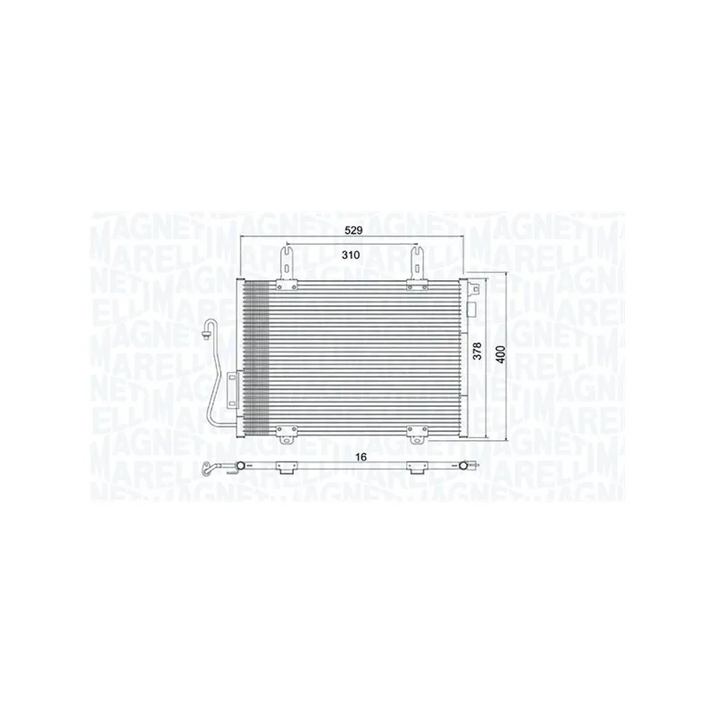 Condenseur, climatisation MAGNETI MARELLI 350203782000