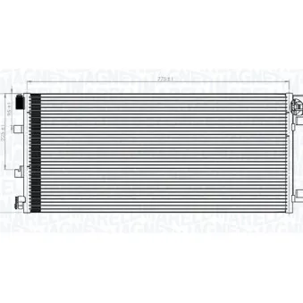 Condenseur, climatisation MAGNETI MARELLI 350203787000