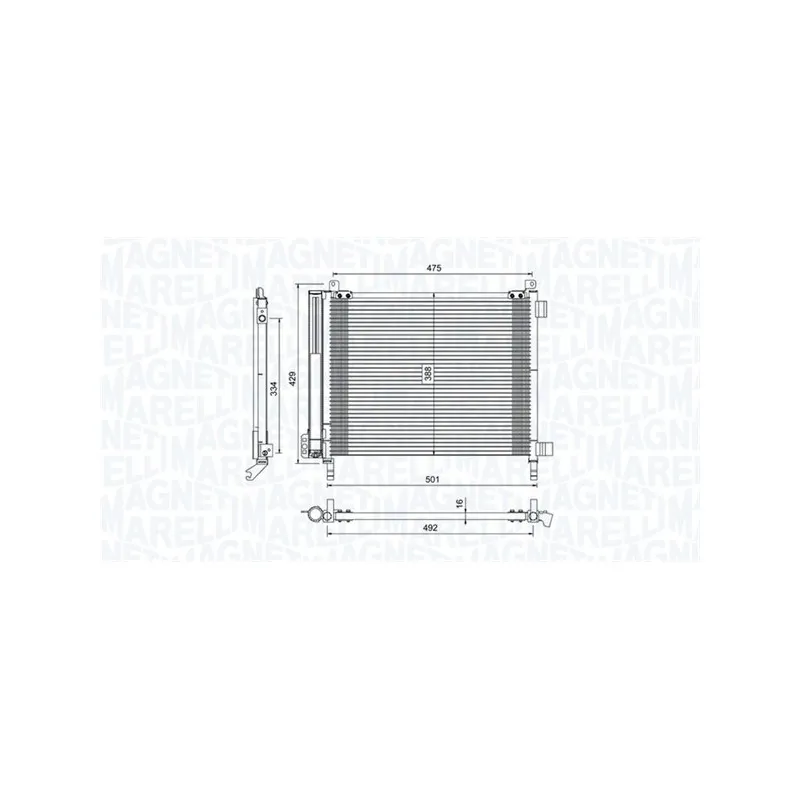 Condenseur, climatisation MAGNETI MARELLI 350203793000
