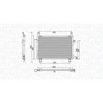 Condenseur, climatisation MAGNETI MARELLI