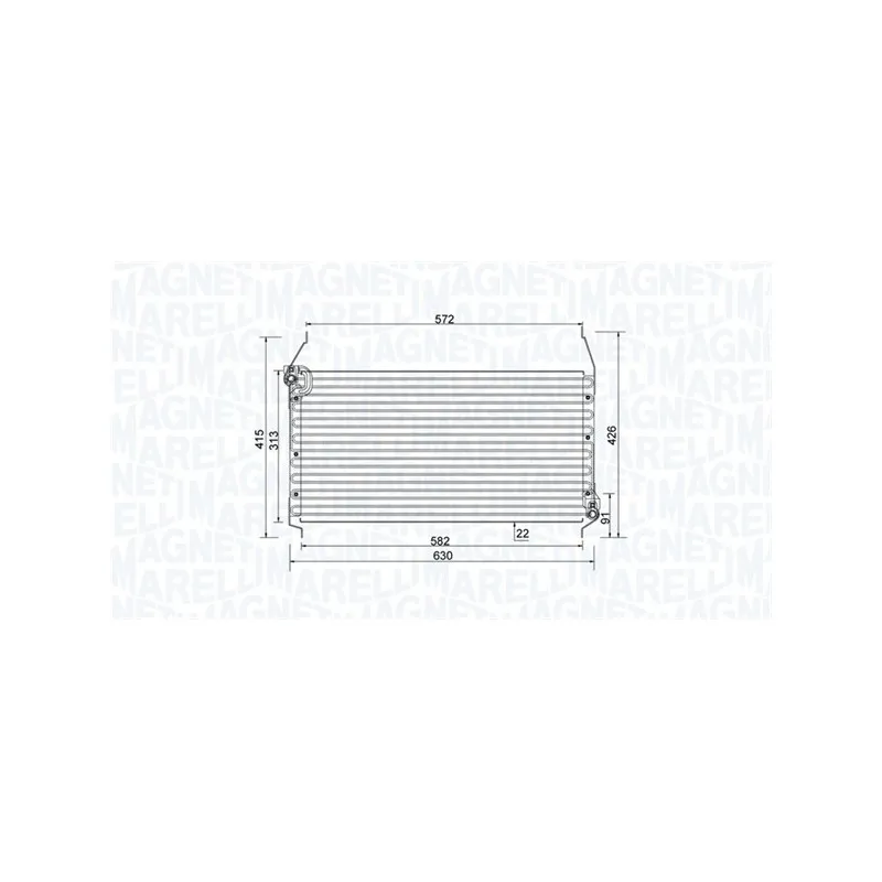 Condenseur, climatisation MAGNETI MARELLI 350203801000