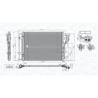 Condenseur, climatisation MAGNETI MARELLI