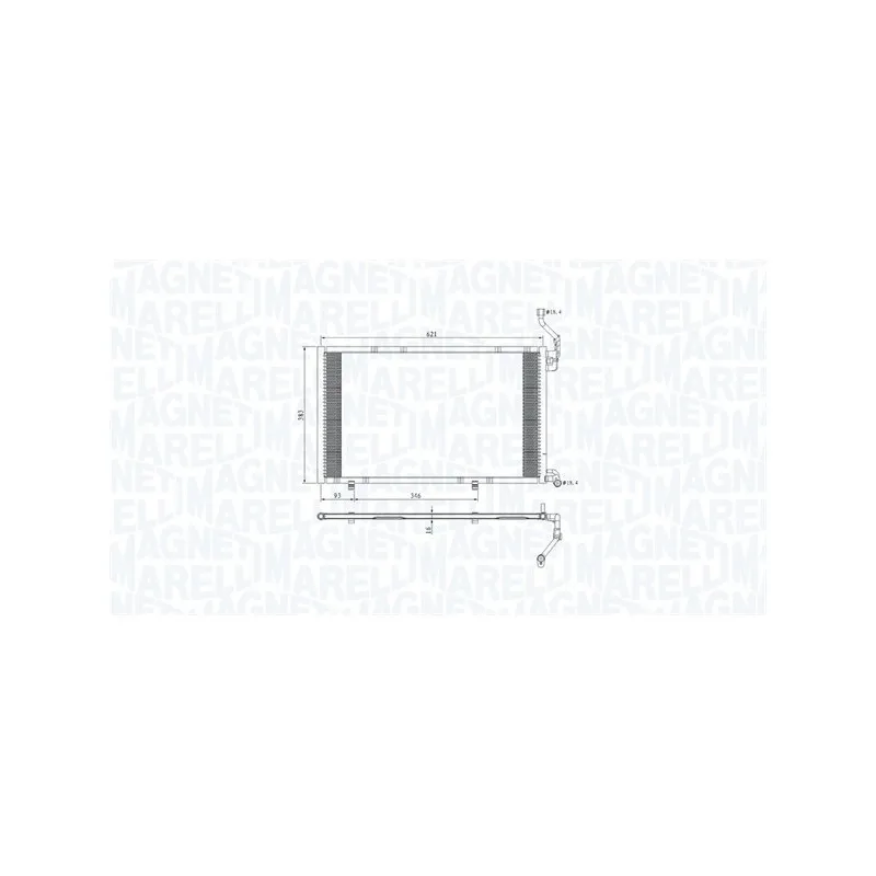 Condenseur, climatisation MAGNETI MARELLI 350203813000